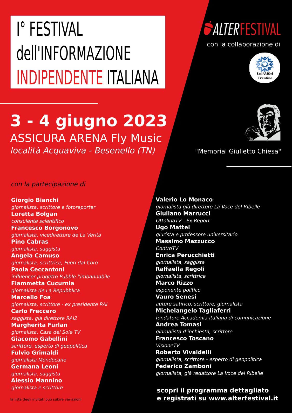 Primo Festival dell’informazione indipendente